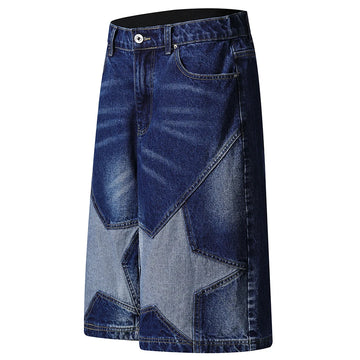 Denim Star Pathwork Shorts